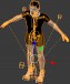 Male human model  rigged and animated 3D Model