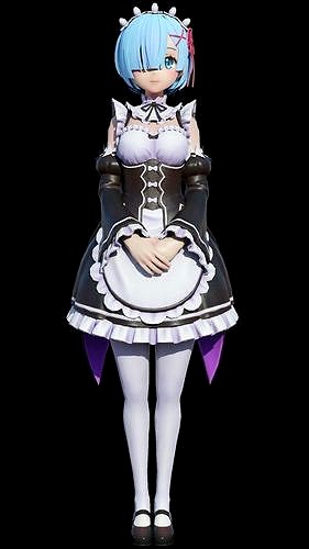 FFCG-H-22-06-0026110 Rezero-Rem Buddy Costume Maid game ready