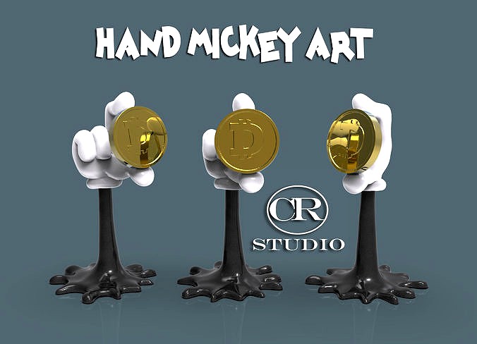 hand mickey art