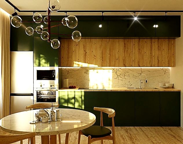 Green Modern Kitchen