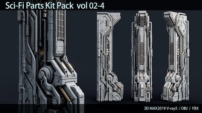 Sci-Fi Parts Kit Pack  vol 02-4