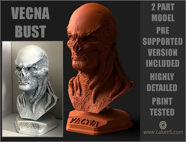 Vecna Fan Art Bust | 3D
