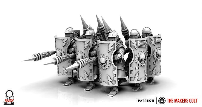 Dark Techno - Legionaxii troops builder | 3D