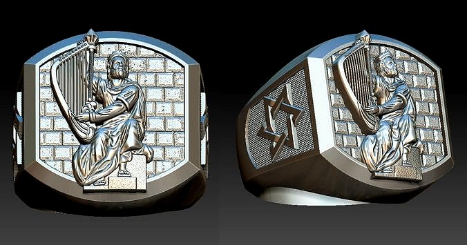 King David Ring - Rei Davi | 3D