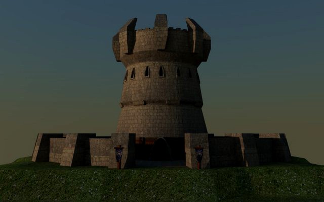 World of Warcraft Alliance Guard Tower 3D Model