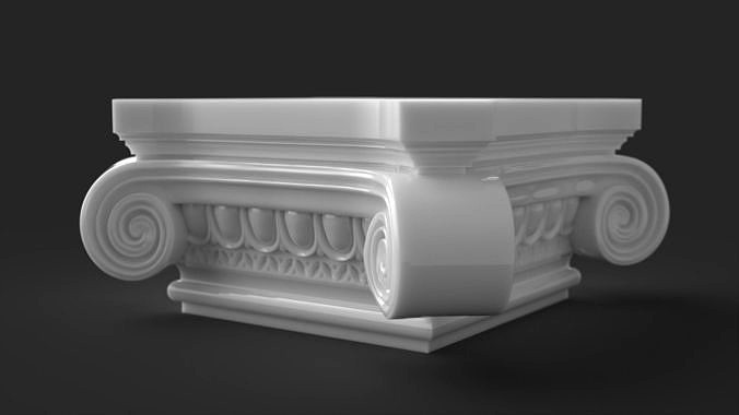 CNC Pillar Top Sculpted Ornament 3D print model | 3D