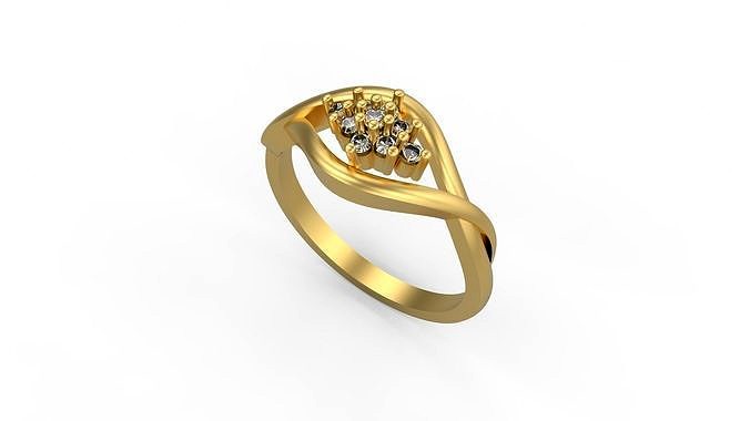 Minimalist Ring 410 | 3D