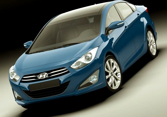 Hyundai i40 sedan 2011 3D Model