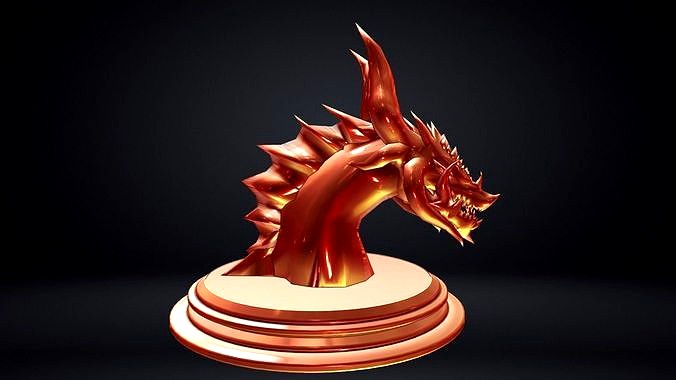 Dragon Head Sculpture | 3D