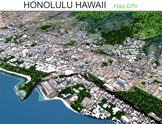 honolulu hawaii city usa 50 km