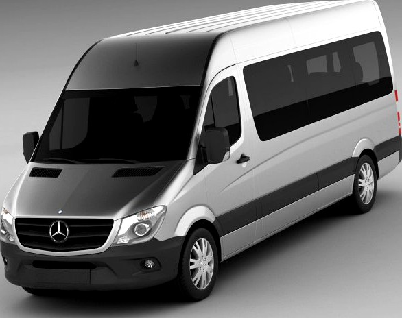 Mercedes Sprinter 2013 minibus 3D Model