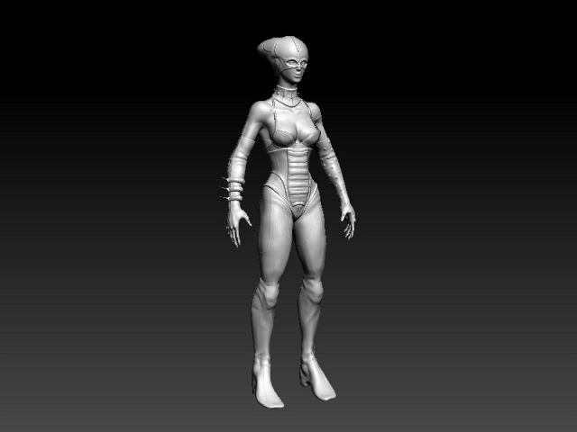 brwmn zbrush sculpt