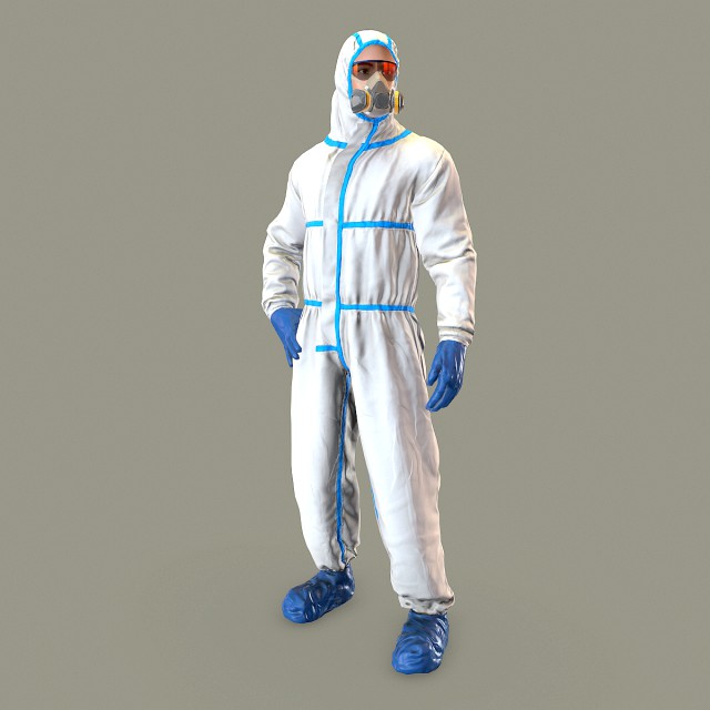 hazmat suit rigged