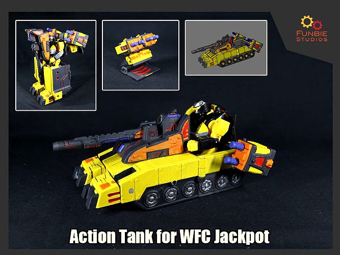 Action Tank and Battle Station for Transformers WFC Jackpot | 3D