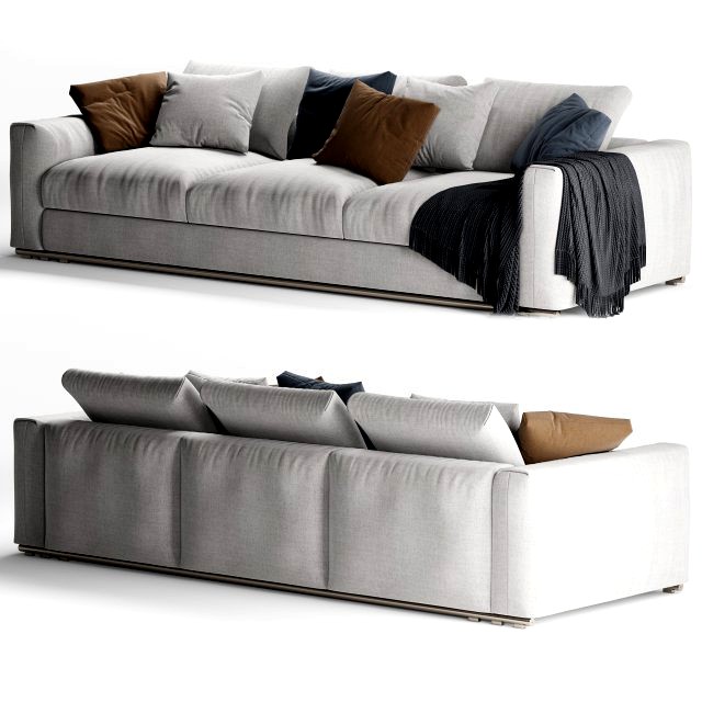 flexform asolo 3 seater sofa