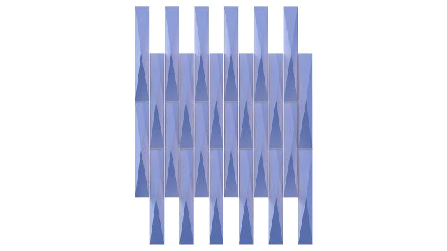 3d panel calipso lux ruby piramide style