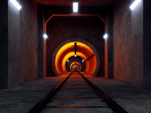 railway tunnel - pbr