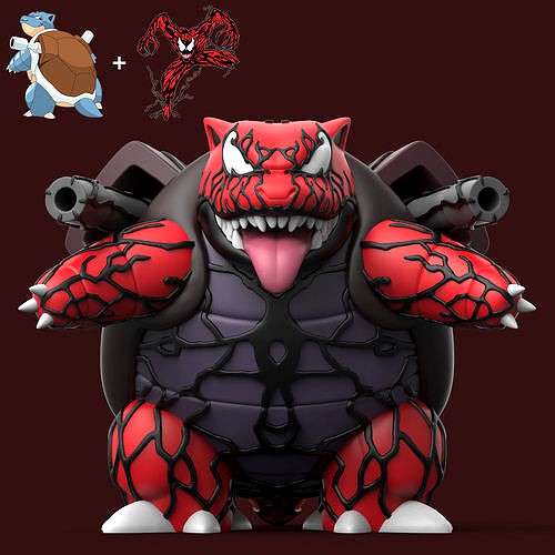 POKEMON - CARNAGE BLASTOISE | 3D