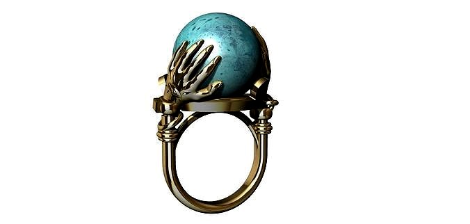 Sphere Hands Ring | 3D