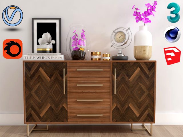 walnut sideboard