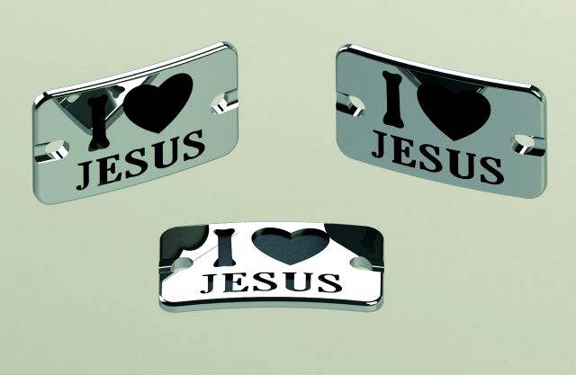 placa i love jesus