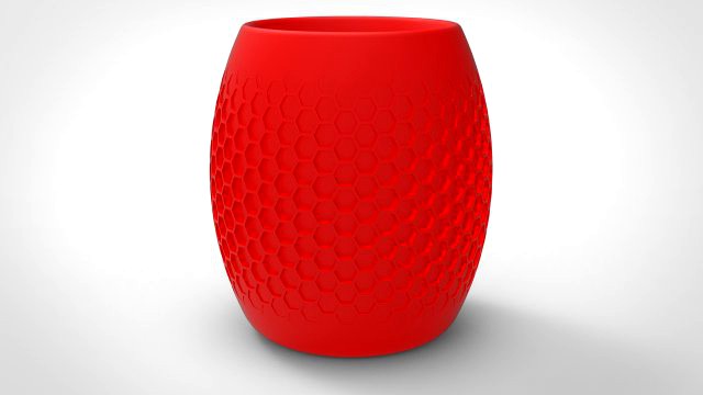 honeycomb vase