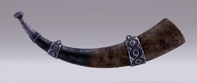 viking blowing horn