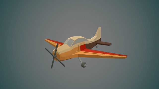airplane03 low-poly
