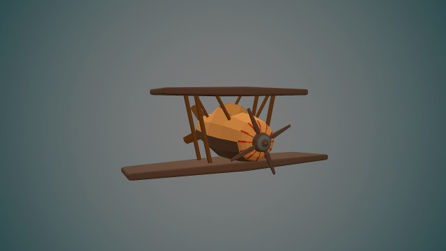 airplane04 low-poly