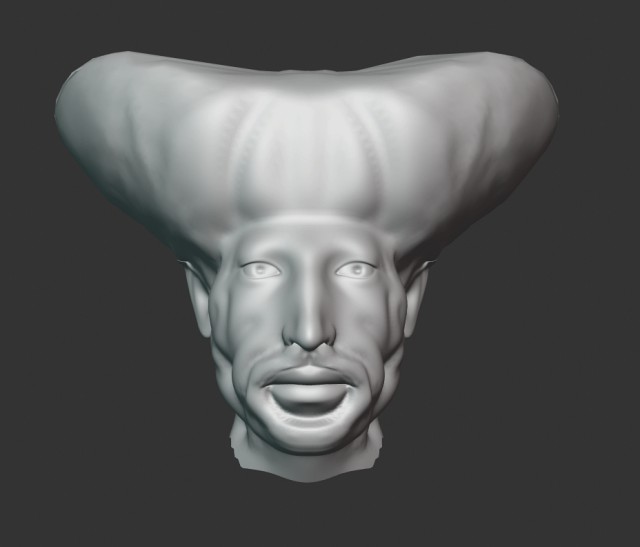 king prince face sculpture