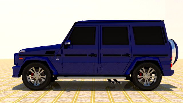 high poly mercedes benz g550 g-wagen