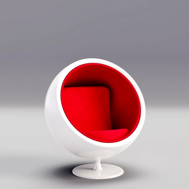 chair ball furniture cartoon hi tech style