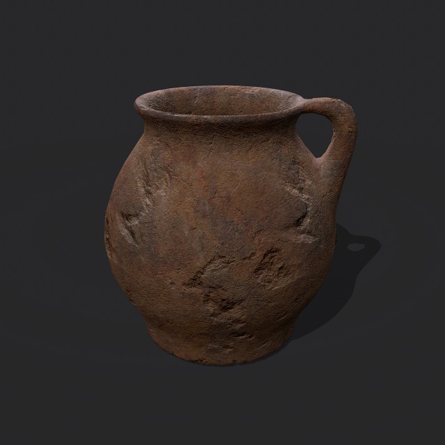 medieval chamber pot 3d model