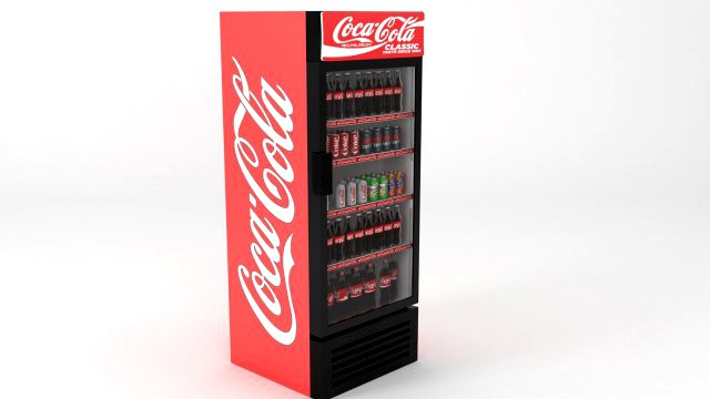 coca cola fridge