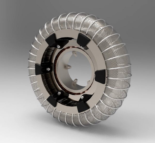 wheel and motor for mars rover