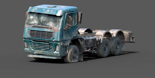 abandoned generic truck