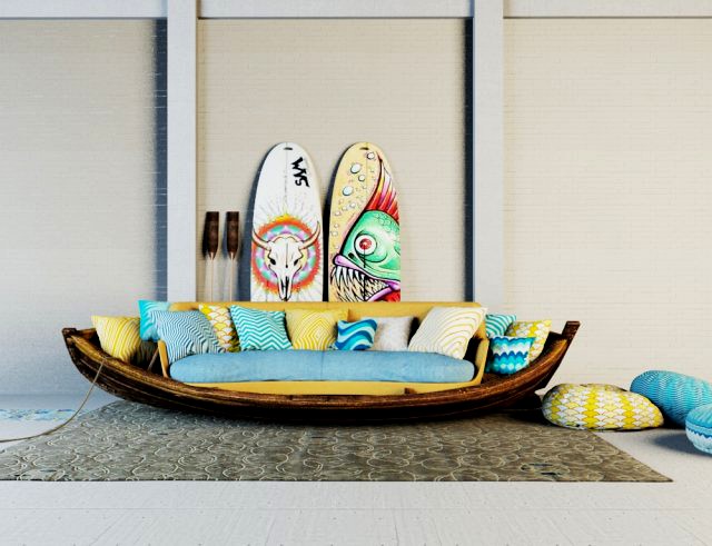 sofa boat
