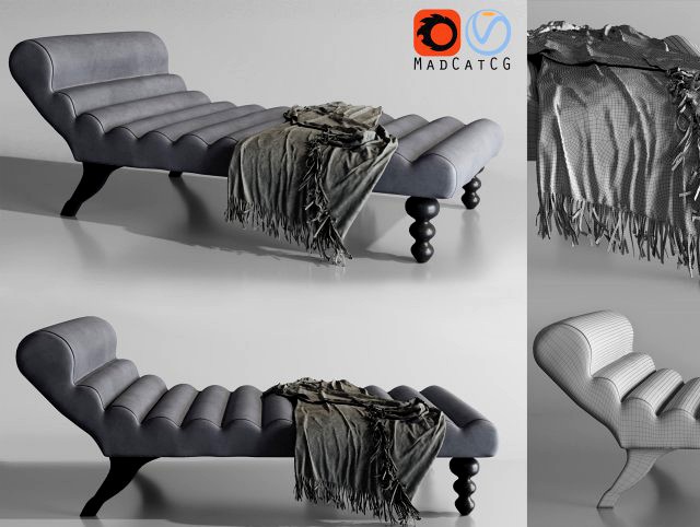 modern design lazy chaise lounge indoor