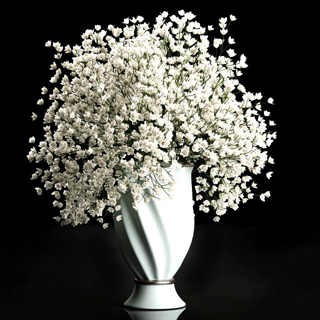 bouquet of white flowers in a vase for decoration 107