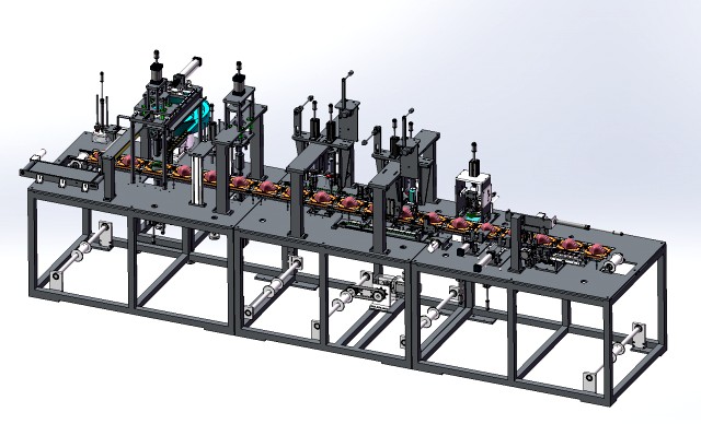 cup mask machine rear section