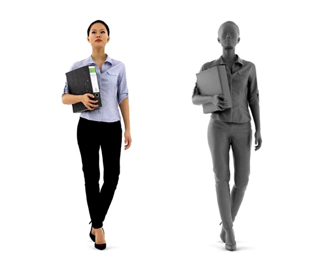 mei posed 001 - standing 3d business woman