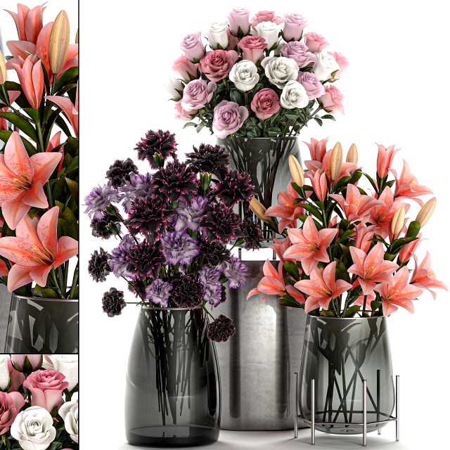 bouquet of flowers in a vase for decoration 106