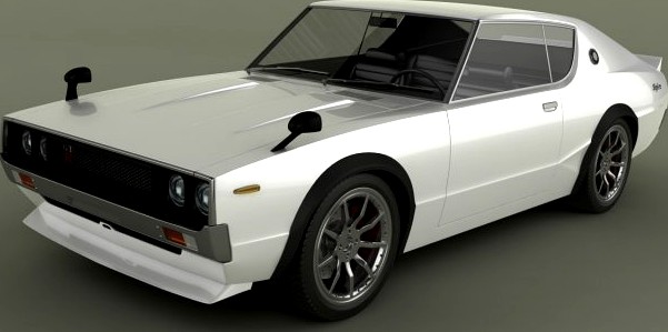 Nissan Skyline GTR C110 3D Model