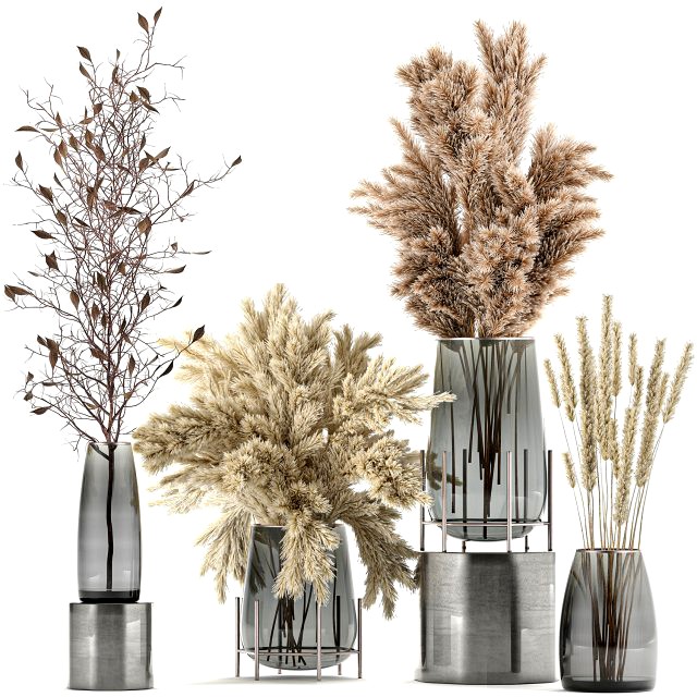 bouquet of dried flowers in a vase 103