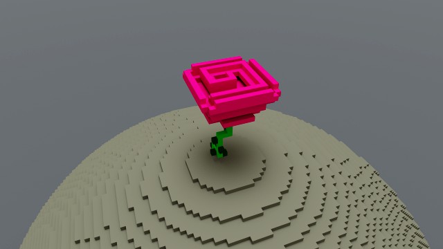 the little prince the rose voxel