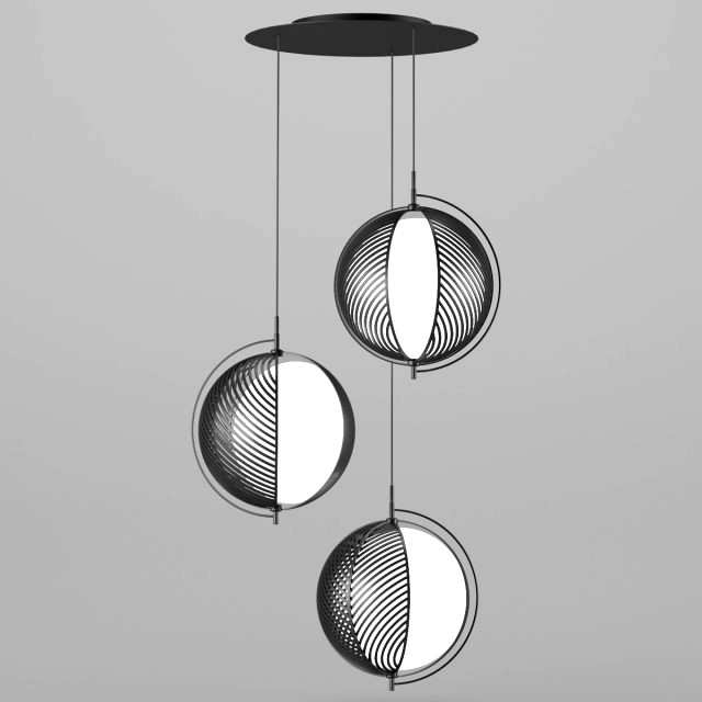 pendant lamp with ball-shaped shade pluto