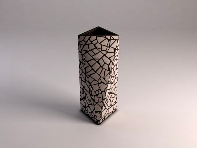 ceramic vase---inlaid