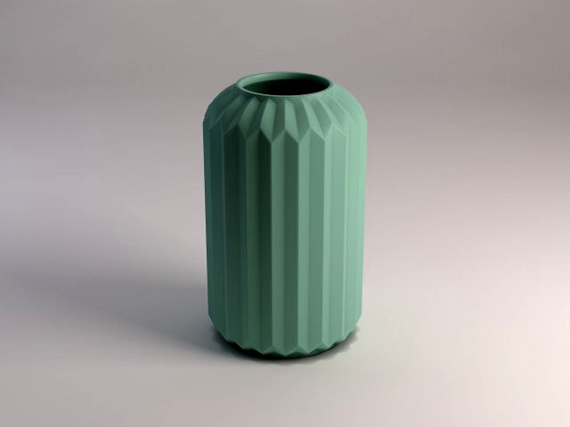ceramic vase---ridge