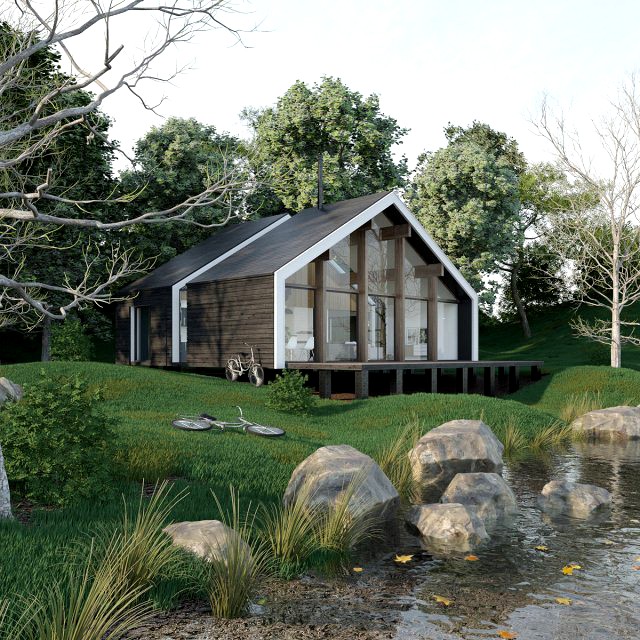 forest cabin house