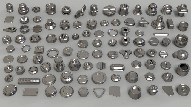 bolts and knobs-part-1-100 pieces